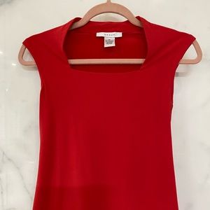 Short Red blouse for evening wear or casual wear